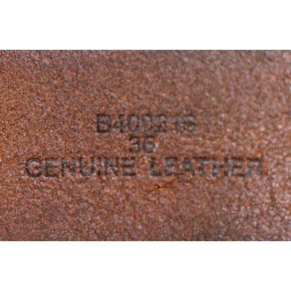B.A.D. BROWN GENUINE LEATHER 1 3/8"Wd DRESS CASUAL MEN'S BELT Size 36 (*19 - Picture 8 of 13